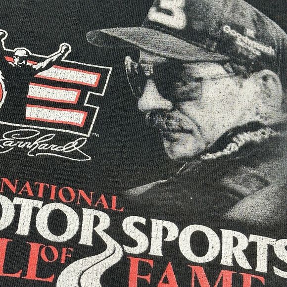 Vintage Dale Earnhardt Sr Shirt Mens Medium Black Winners Circle Hall Of Fame - Picture 10 of 15